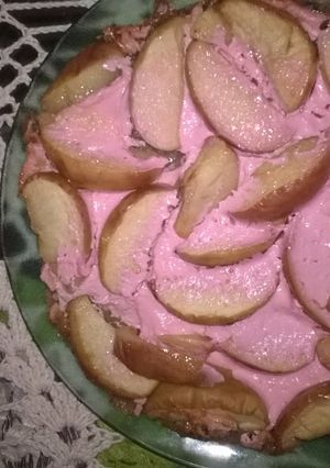 Una foto de Tarta liviana de manzana