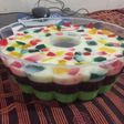 116.Puding lumut coklat mozaik