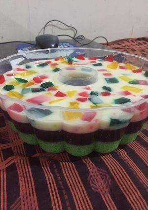 Foto resep 116.Puding lumut coklat mozaik