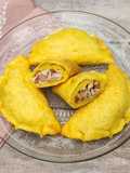 🥟🍗🥓🍄‍🟫Empanadas de pollo desmechado, panceta, verdeo y champiñones 🍄‍🟫 🥓🍗🥟Masa de papa