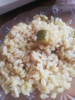 صورة لوصفة برغل مع كوسا