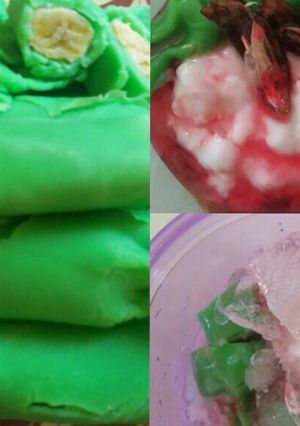 Foto resep Es Pisang Ijo with Kurma