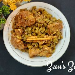 A picture of Hyderabadi Lamb and Beans.