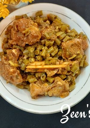 A picture of Hyderabadi Lamb and Beans.