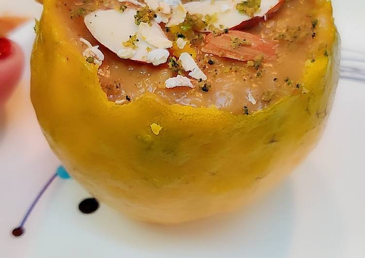 Orange and oats pudding