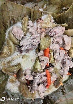 Foto resep Garang asam ayam daun pisang