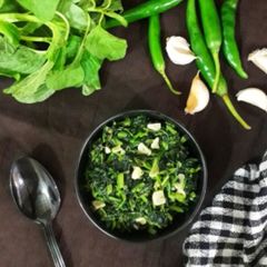 Amaranth Leaves Stir Fry / Greens Stir Fry A picture of Amaranth Leaves Stir Fry / Greens Stir Fry.