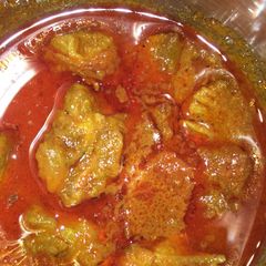 A picture of Spicy 🌶 Mutton curry.