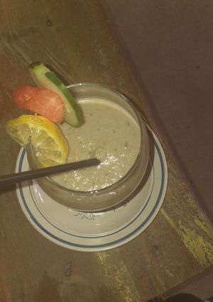 A picture of Coconut cucumber smoothie.
