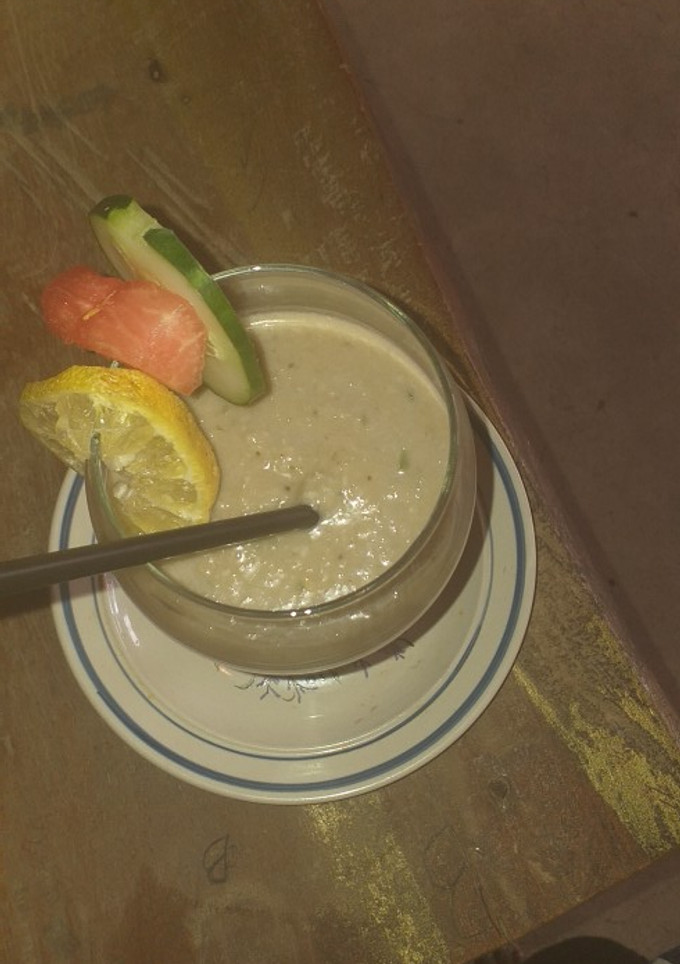 A picture of Coconut cucumber smoothie.