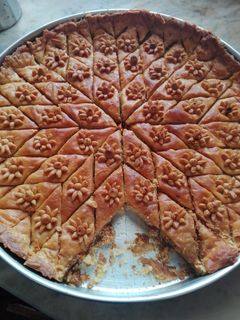 صورة لوصفة بقلاوة تقليدية