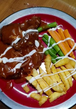 Foto resep Beef Steak Saus BBQ