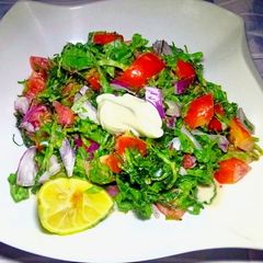A picture of Salad with a touch of Utazi.