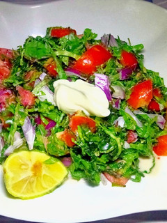 A picture of Salad with a touch of Utazi.