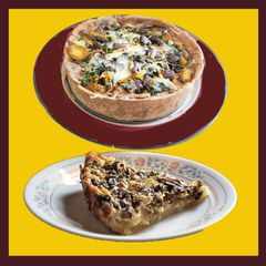 A picture of Mushroom quiche.