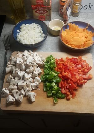 A picture of Spag Bol.