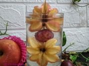 Gambar garnish dari apel