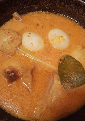 Foto resep Sayur kare tahu telur