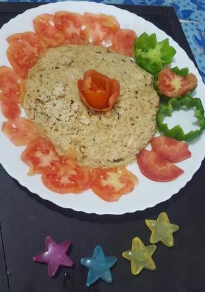A picture of Chicken cheese white keema.