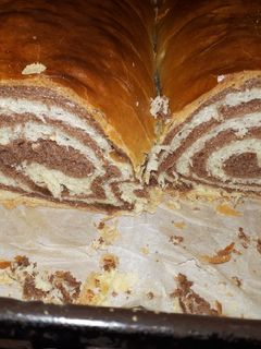 Foszlós mazsolás kalács recept fotója