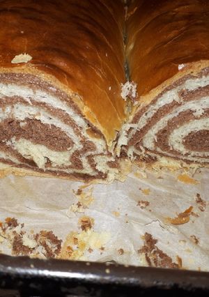 Foszlós mazsolás kalács recept fotója