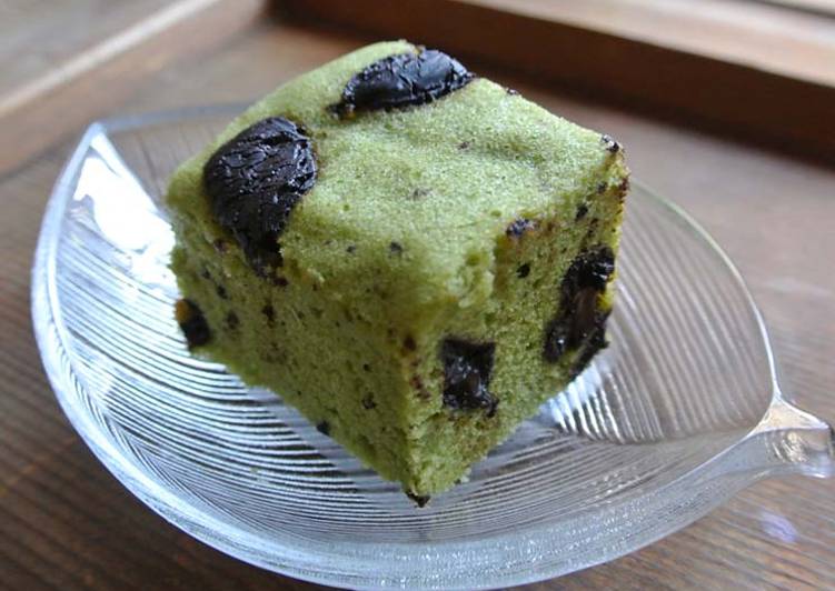 A révélé le secret de la recette Un Gâteau &#34;Ukishima&#34; (Wagashi) Chocolat &amp; Matcha à la maison