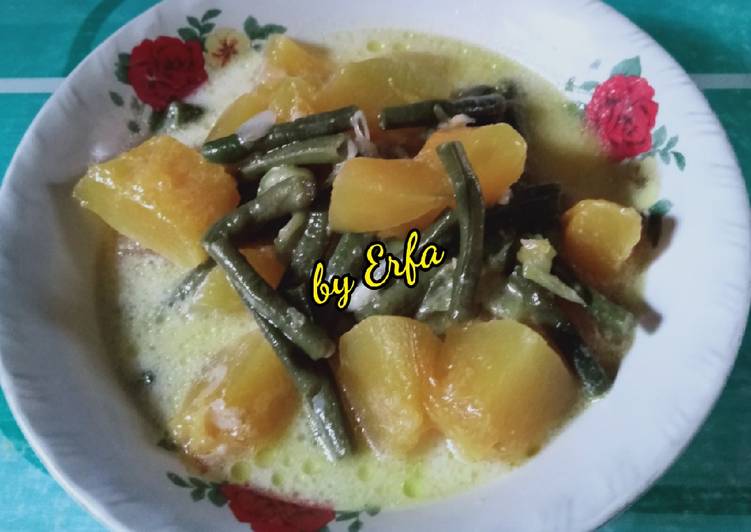 Resep Tumis Labu Cabe Hijau dengan kuah Santan, Menggugah Selera