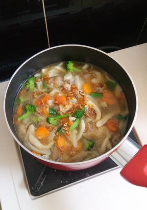 Foto resep Sup Jamur Ayam Sayuran