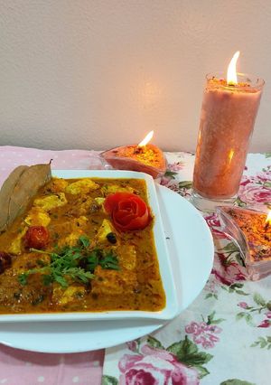 A picture of Paneer kohlapori.