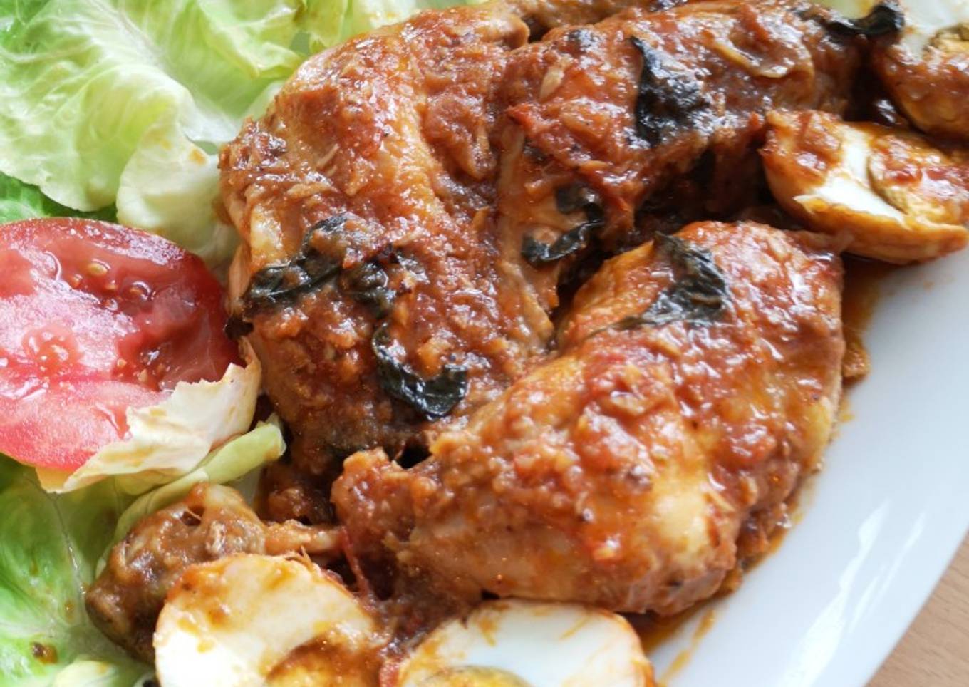 Ayam telur rica rica kemangi(no cabe)