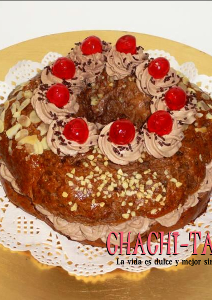 Una foto de Roscón sin gluten con chocolate