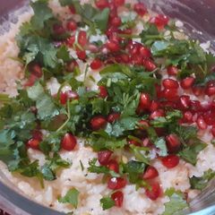 A picture of Thayir Sadam (curd rice).