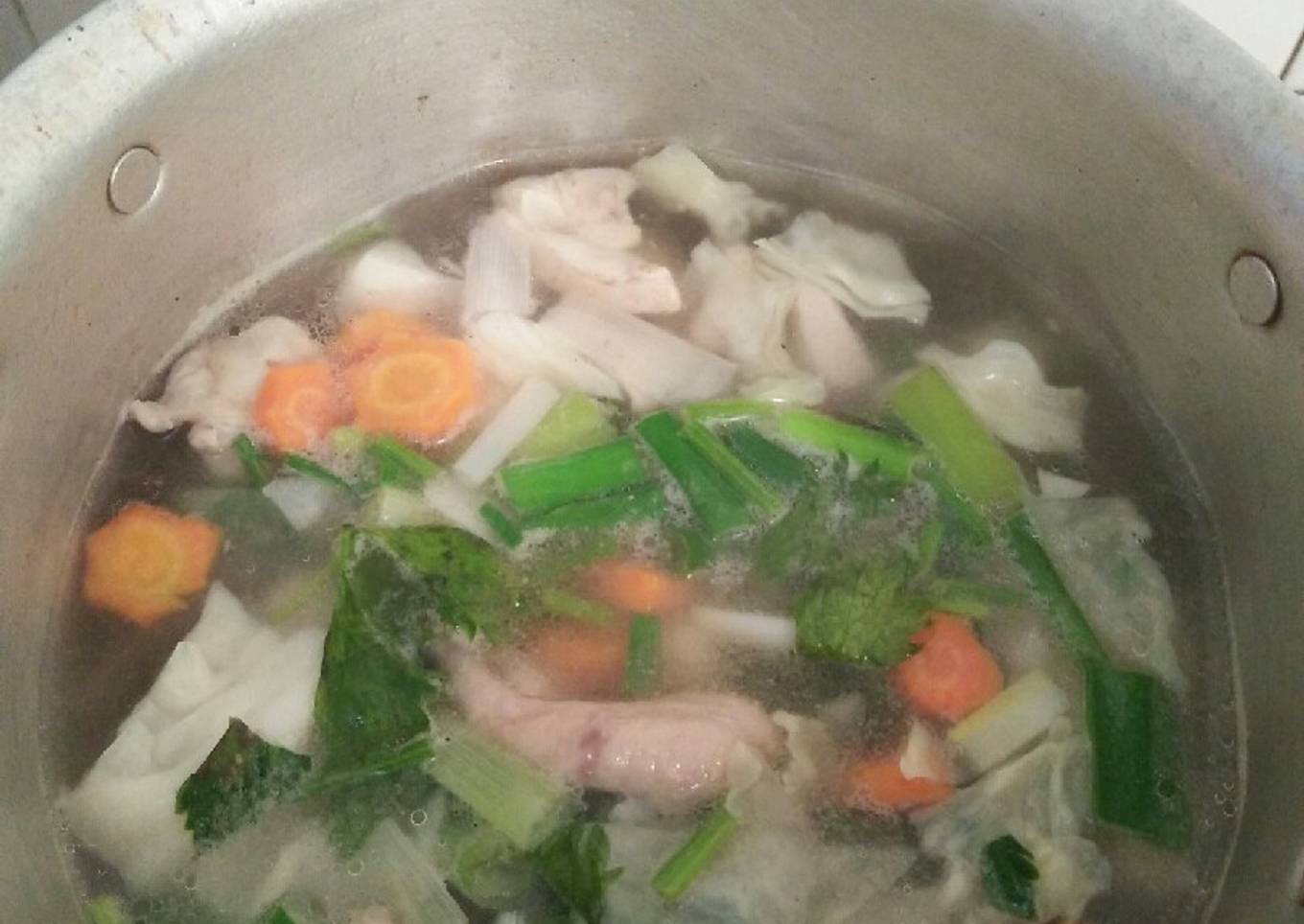 Sop Ayam Tumis Praktis