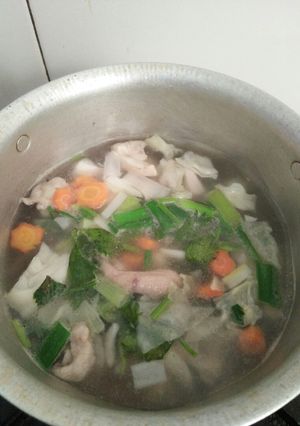 Foto resep Sop Ayam Tumis Praktis