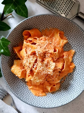 Easy Steps to Make Vodka sauce pappardelle the So Delicious Makes you drool