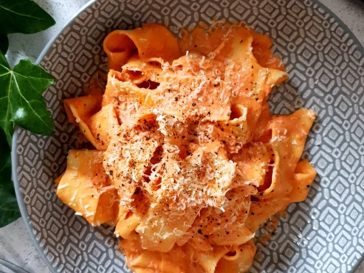 Easy Steps to Make Vodka sauce pappardelle the So Delicious Makes you drool