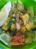 Soto Ayam tahu Kuah Kuning