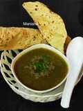 Healthy Palak Tomato & Sprouts Soup