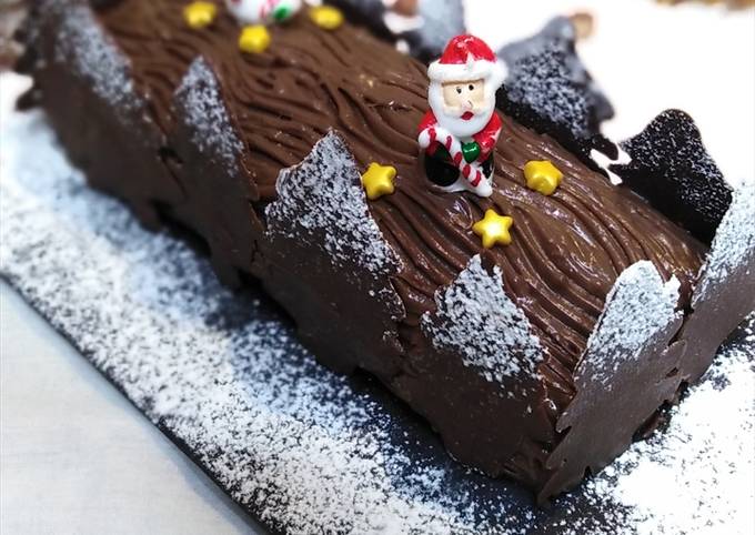 Recette Bûche de Noël Chocolat Noisettes - Blog de