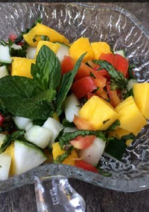A picture of Mango salad.