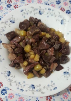 عکسی از دستور خوراک جگر گوسفند