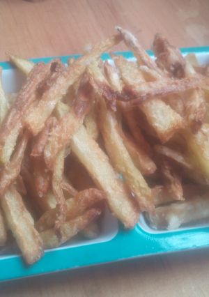 Una foto de Papas fritas falsas