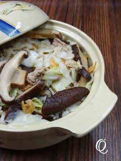 [冬季蔬菜][上海菜飯進階版]高麗菜香米飯 的食譜成品照片