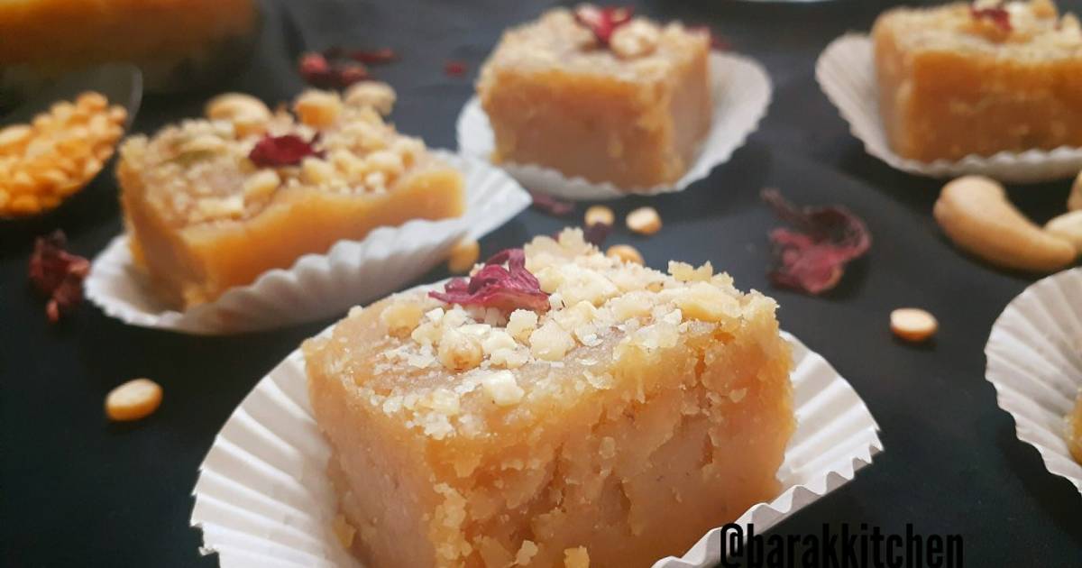 Chana Dal Barfi Vegan Version Recipe By Sabrina Yasmin Cookpad