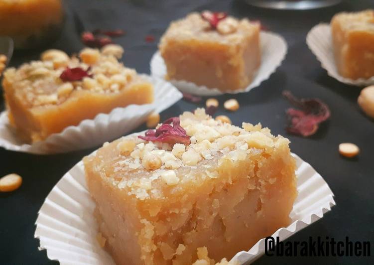 Recipe of Award-winning Chana dal barfi(Vegan version)