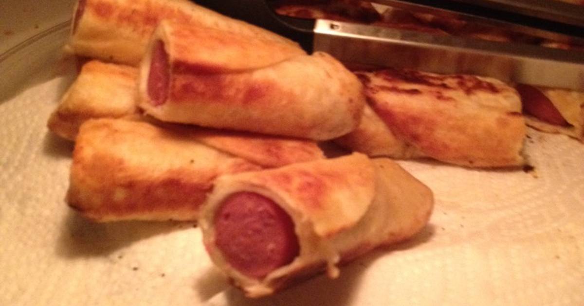 Pigs in a tortilla blanket Recipe by benita123 Cookpad