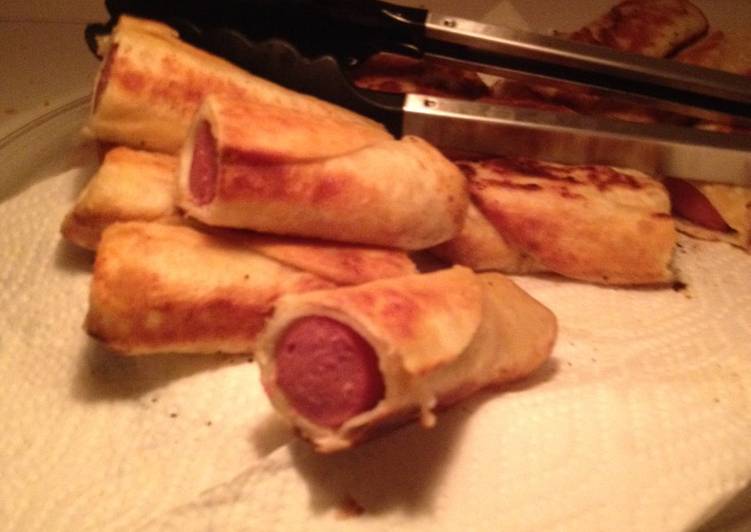 Pigs in a tortilla blanket -