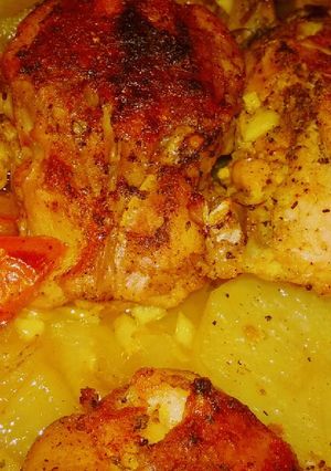 صورة لوصفة دجاج بالقصدير (ورق الالمنيوم)