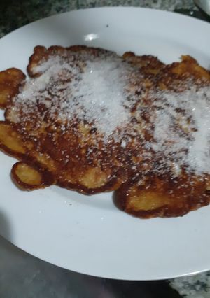 Una foto de Panqueque de banana y avena bien saludable