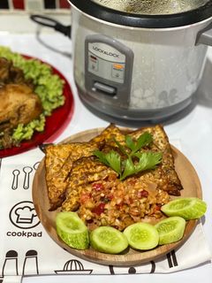 Foto resep Tempe Penyet Sambel Kencur